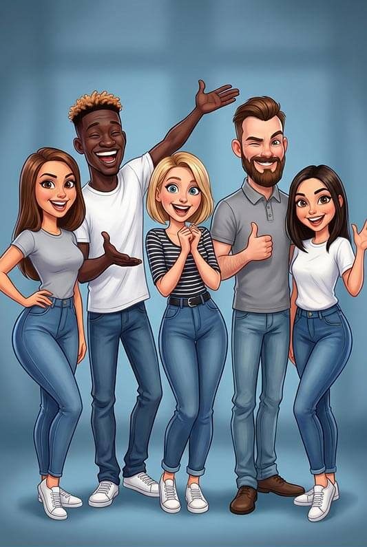 Snapshot-Photobooth-Caricatures-Group