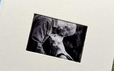 villa-overhills-wedding-guest-album-keepsake A personalized wedding guest book filled with photo booth prints and handwritten messages from Christina and Liam’s Villa Overhills wedding.
