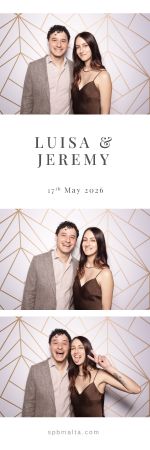 jeremy-and-luisa-04 Wedding guests posing together and enjoying the celebration in a playful photo strip.